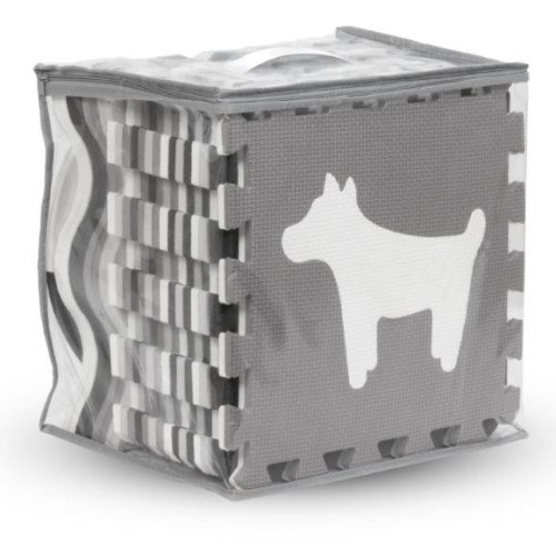 Soft game massage mat Puzzles EVA Gray-white
